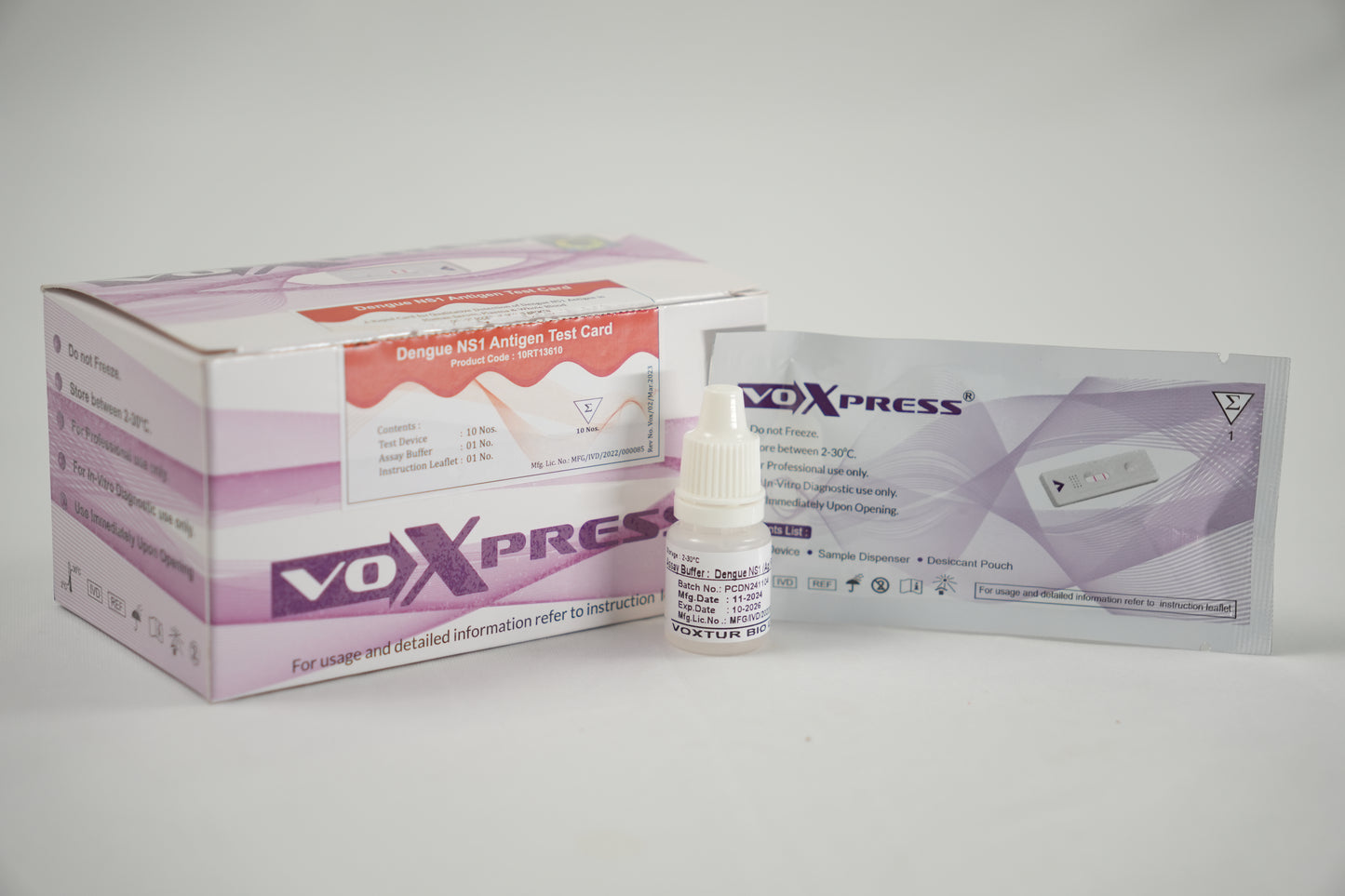 Voxpress Dengue NS1 Antigen Rapid Card Test